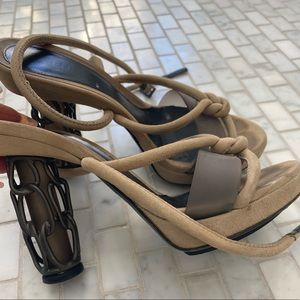 Fendi sandals worn only a couple of times and in excellent condition